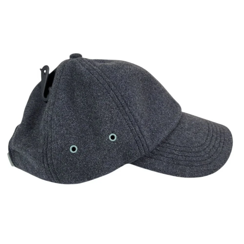 Keds Unisex Adult Gray Sage Green Wool Poly Baseball Cap Hat Adjustable